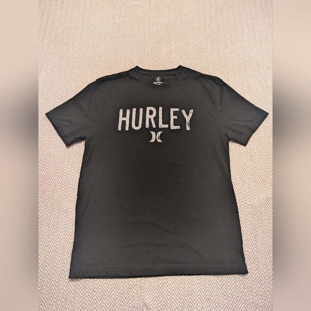 Hurley Black Men's T-Shirt 100% Cotton
